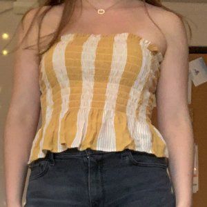 American Eagle Outfitters Yellow Tube Top